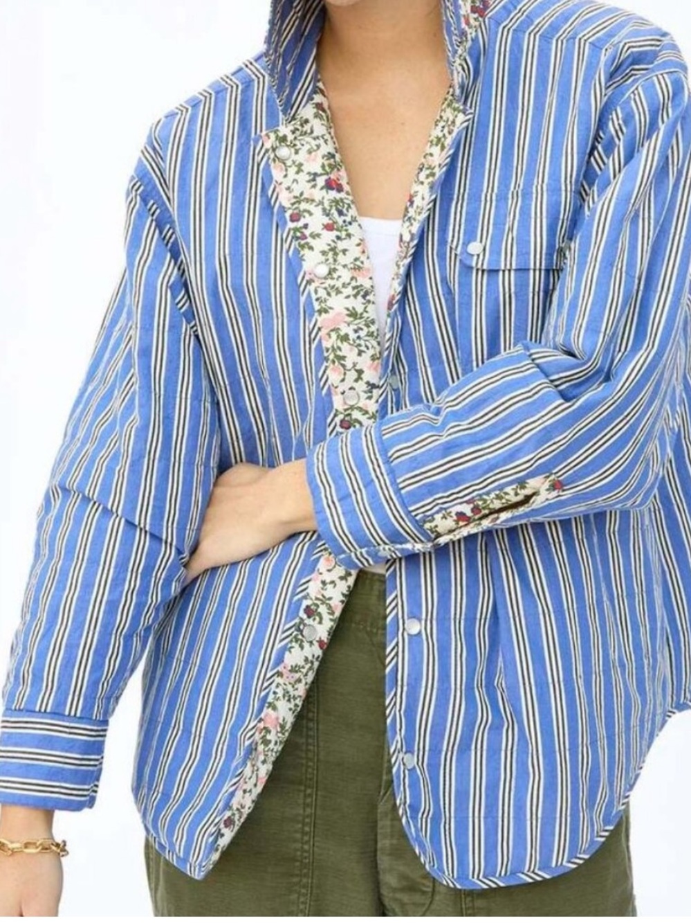 Clare V. Jacques Reversible Quilted Jacket XL XXL